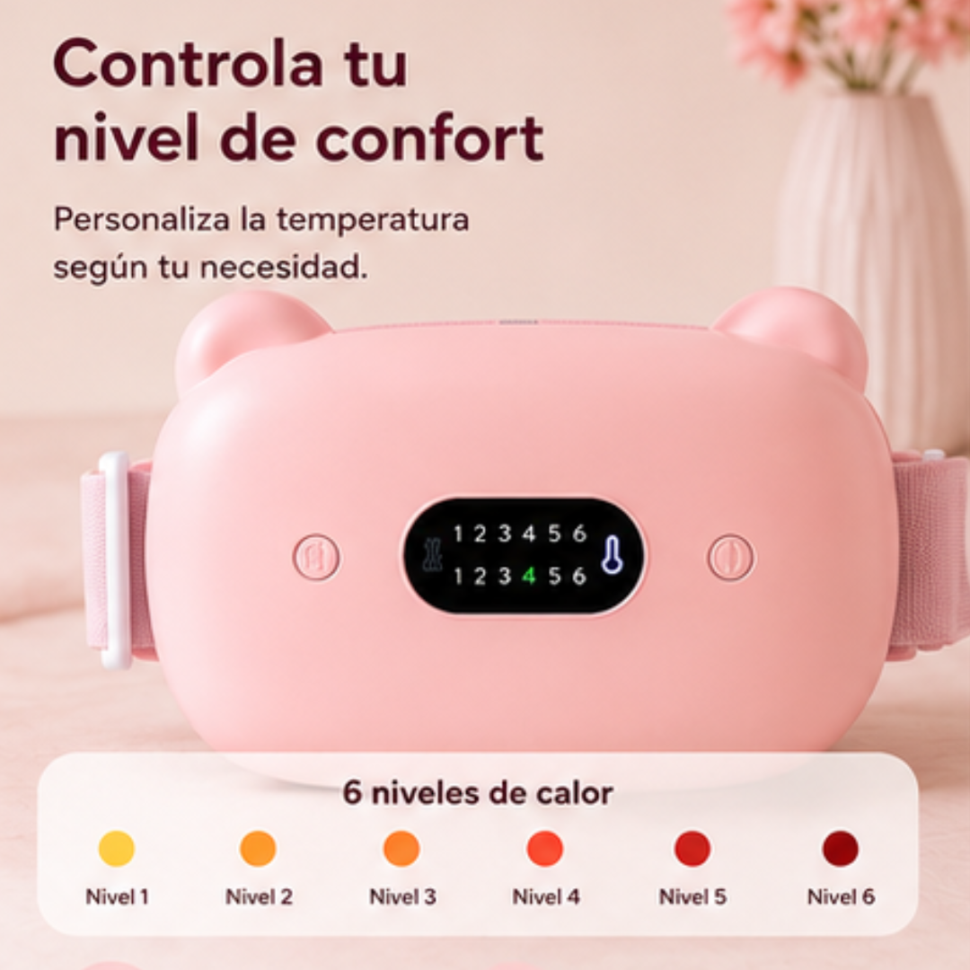 Cinturón térmico inteligente para alivio menstrual