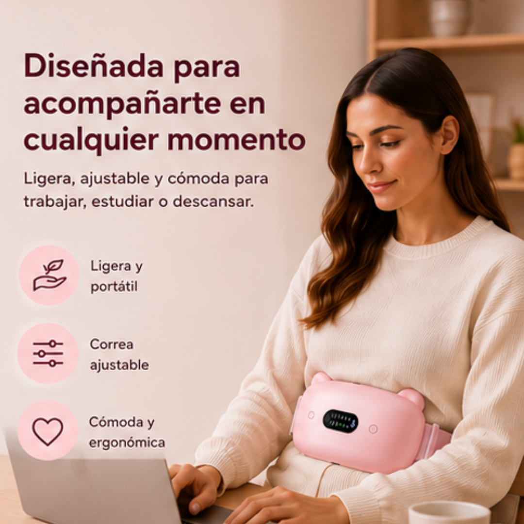 Cinturón térmico inteligente para alivio menstrual