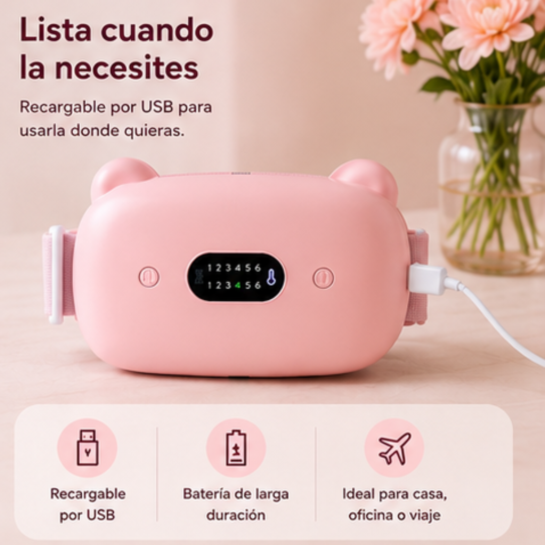 Cinturón térmico inteligente para alivio menstrual
